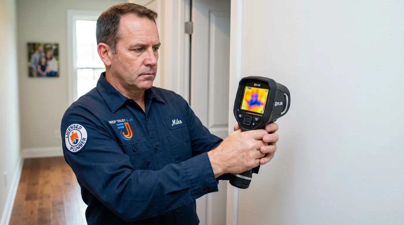 Thermal imaging leak detection by Johns Plumbing LLC in Berkley